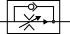 meter out flow control valve symbol