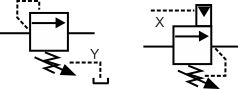 hydraulic sequence valve symbols