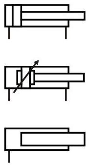 Hydraulic cylinder symbol