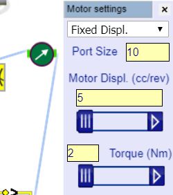 motor settings