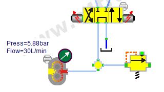 fixed pump and valve